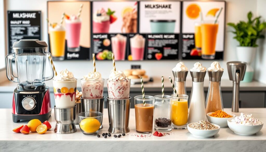 Equipamentos essenciais para milkshakes