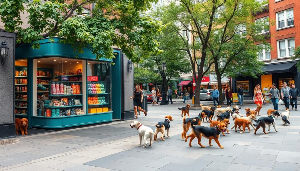 Localização ideal para pet shop