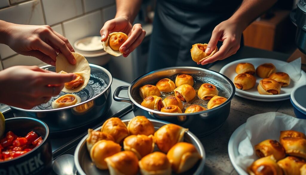 Técnicas de modelagem e fritura perfeita