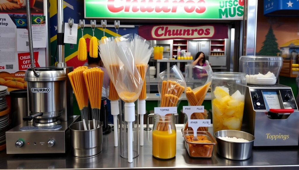 equipamentos para churros