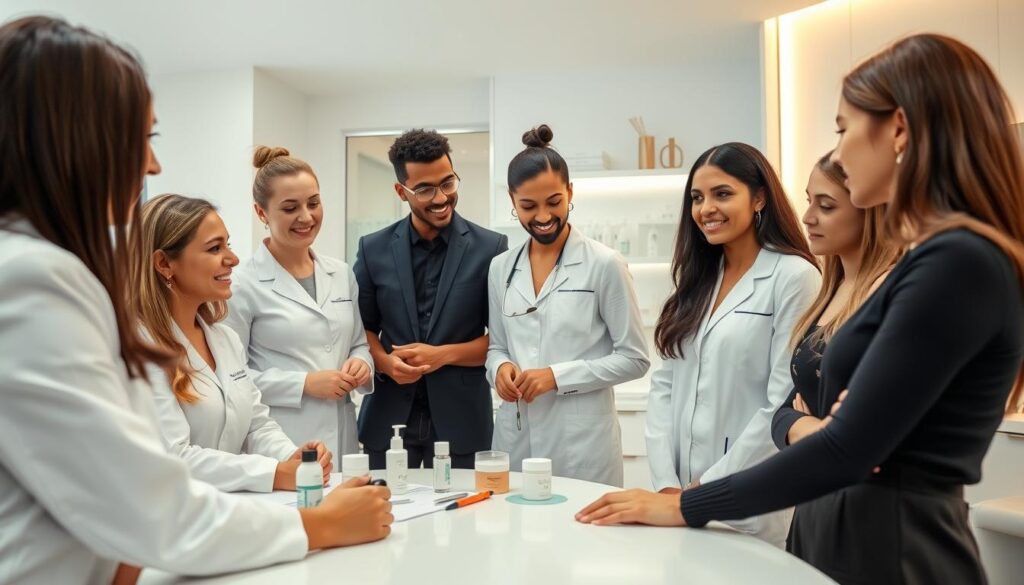 gestão de equipe em clínica estética