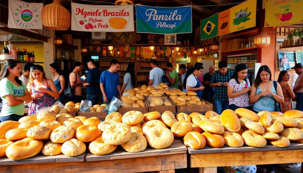 mercado de pães caseiros