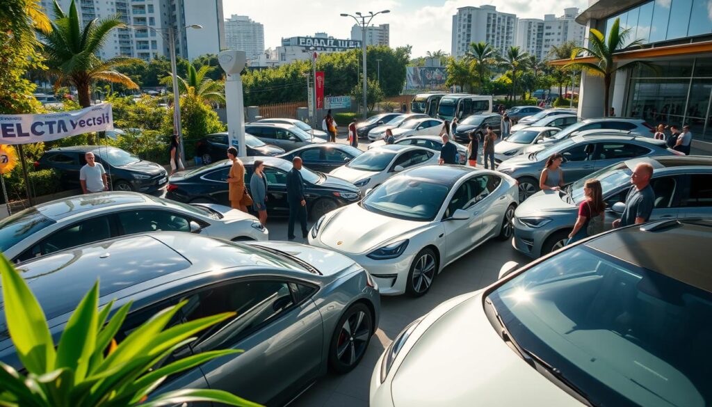 mercado de veículos elétricos