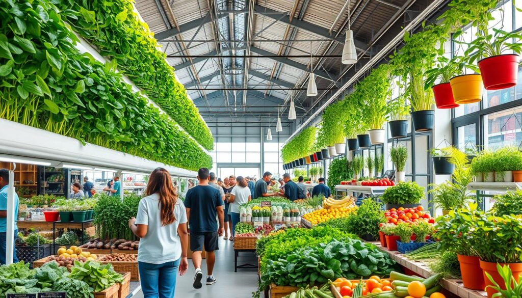 mercado hidropônico