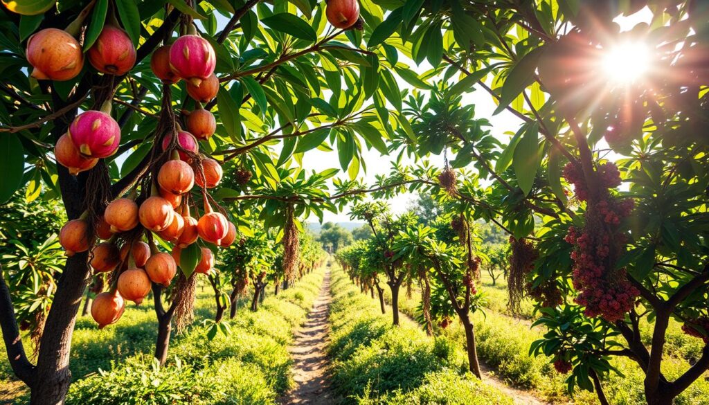 produção de frutas