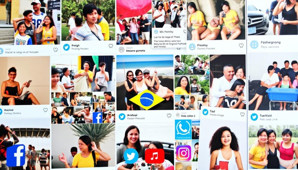 redes sociais e demonstração de autenticidade