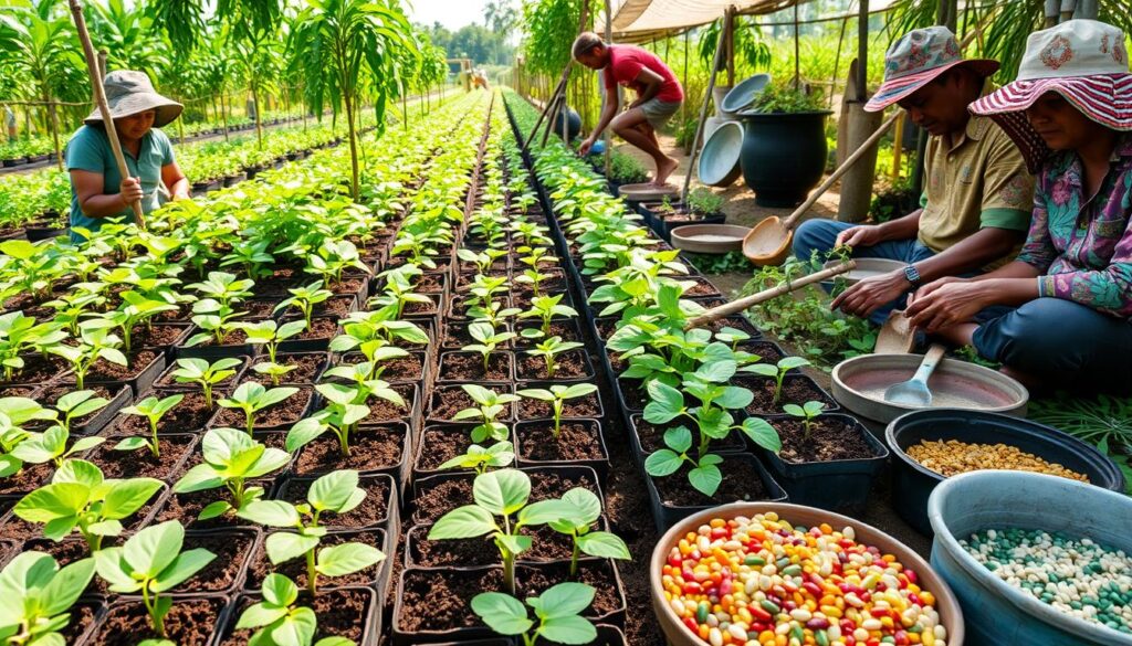 técnicas de produção