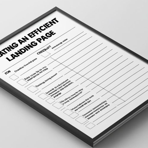 Checklist para criar uma landing page eficiente