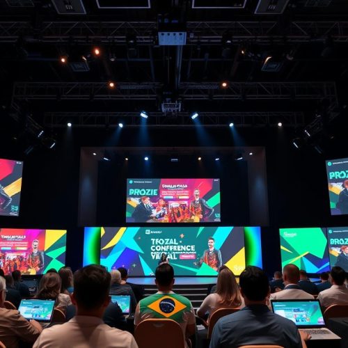 Produção de Eventos Virtuais – Serviços para conferências e feiras online.